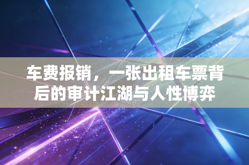 车费报销，一张出租车票背后的审计江湖与人性博弈