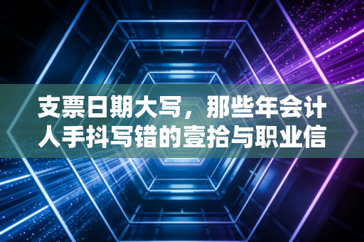 支票日期大写，那些年会计人手抖写错的壹拾与职业信仰