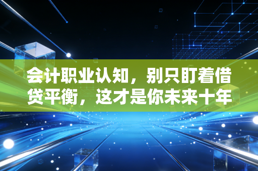 会计职业认知，别只盯着借贷平衡，这才是你未来十年的生存之道