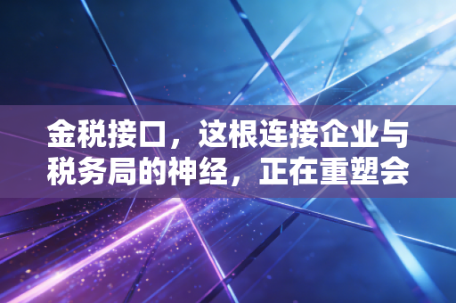 金税接口，这根连接企业与税务局的神经，正在重塑会计人的生存法则