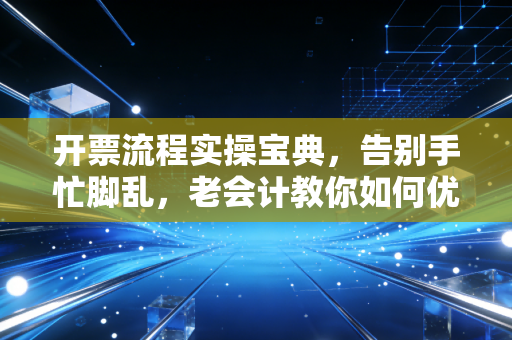 开票流程实操宝典，告别手忙脚乱，老会计教你如何优雅搞定每一张发票
