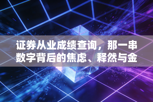 证券从业成绩查询，那一串数字背后的焦虑、释然与金融圈的入场券