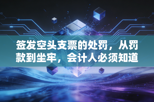 签发空头支票的处罚，从罚款到坐牢，会计人必须知道的生死线