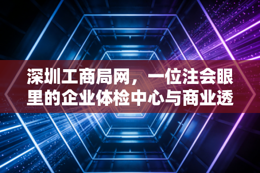 深圳工商局网,一位注会眼里的企业体检中心与商业透明化