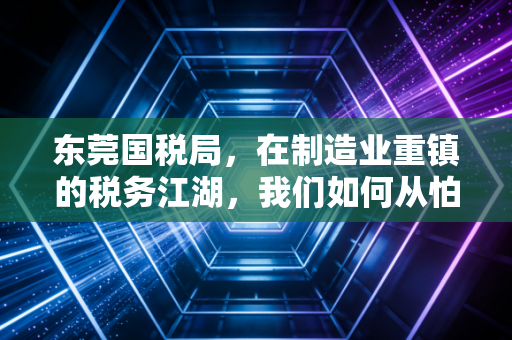东莞国税局，在制造业重镇的税务江湖，我们如何从怕你变成懂你