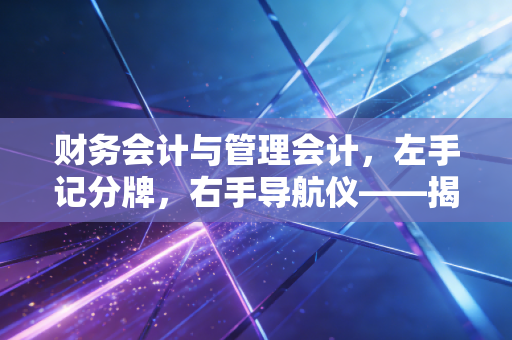 财务会计与管理会计，左手记分牌，右手导航仪——揭秘企业生存的两种底层逻辑
