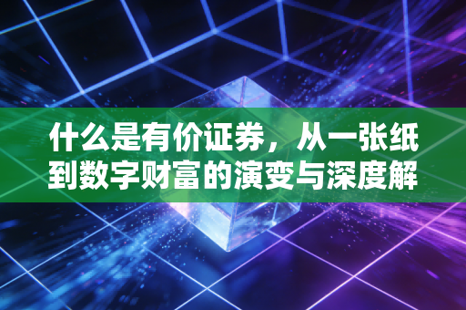 什么是有价证券，从一张纸到数字财富的演变与深度解析