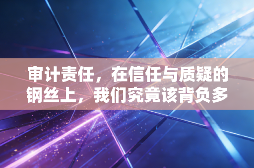 审计责任，在信任与质疑的钢丝上，我们究竟该背负多少？