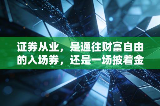 证券从业,是通往财富自由的入场券,还是一场披着金领外衣的苦旅?