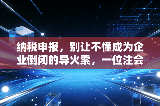 纳税申报，别让不懂成为企业倒闭的导火索，一位注会师的真心话