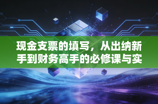 现金支票的填写,从出纳新手到财务高手的必修课与实战复盘