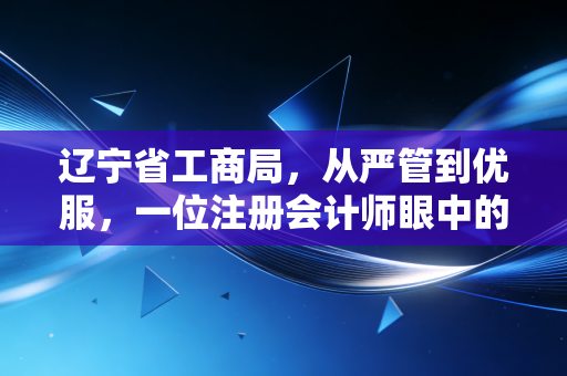 辽宁省工商局，从严管到优服，一位注册会计师眼中的东北营商环境变迁