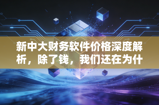 新中大财务软件价格深度解析，除了钱，我们还在为什么买单？