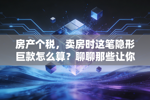 房产个税，卖房时这笔隐形巨款怎么算？聊聊那些让你肉疼又不得不懂的避坑指南