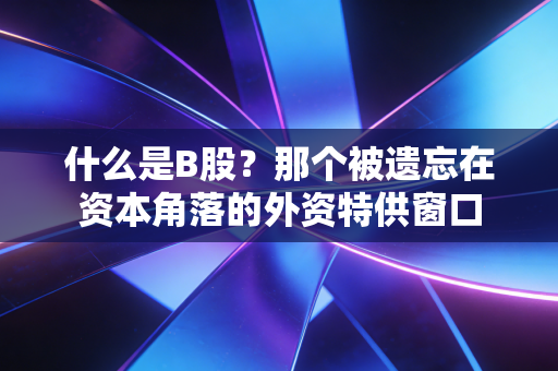 什么是B股？那个被遗忘在资本角落的外资特供窗口