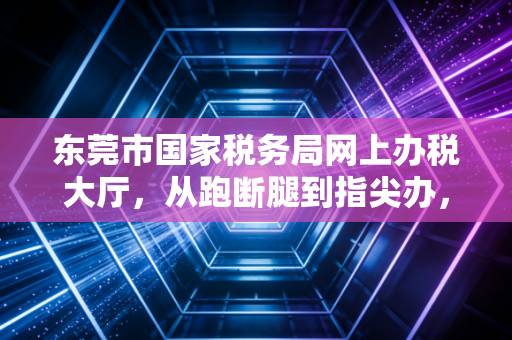 东莞市国家税务局网上办税大厅，从跑断腿到指尖办，一位老会计的实战感悟与深度剖析
