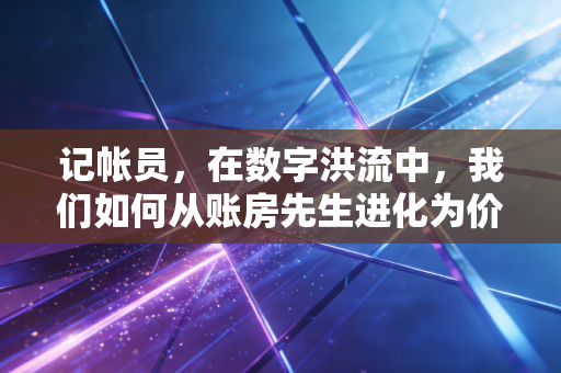 记帐员，在数字洪流中，我们如何从账房先生进化为价值守护者？