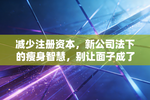 减少注册资本，新公司法下的瘦身智慧，别让面子成了企业的负担