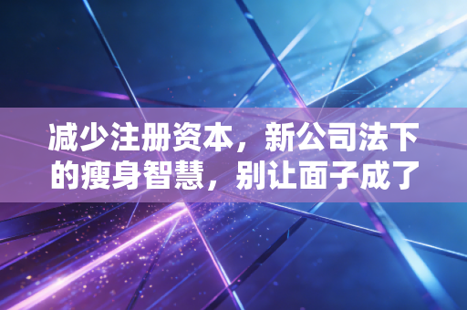 减少注册资本，新公司法下的瘦身智慧，别让面子成了企业的负担
