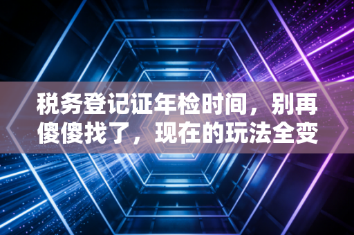 税务登记证年检时间,别再傻傻找了,现在的玩法全变了!