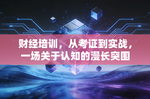 财经培训,从考证到实战,一场关于认知的漫长突围