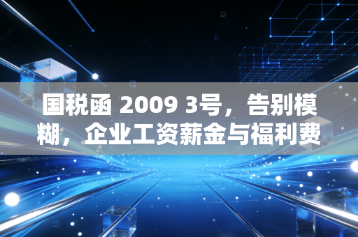 国税函 2009 3号，告别模糊，企业工资薪金与福利费扣除的实操指南与深度思考