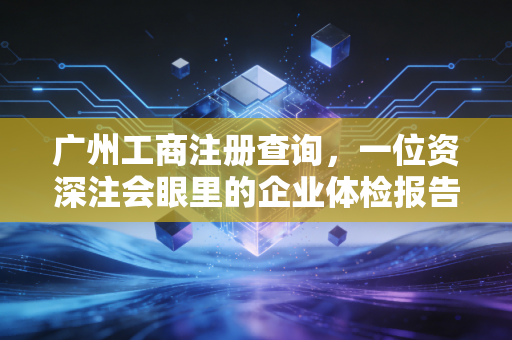 广州工商注册查询，一位资深注会眼里的企业体检报告，别让信息差坑了你