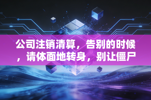公司注销清算，告别的时候，请体面地转身，别让僵尸拖垮你的人生