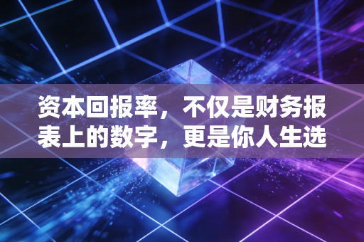 资本回报率，不仅是财务报表上的数字，更是你人生选择的标尺