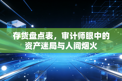 存货盘点表，审计师眼中的资产迷局与人间烟火