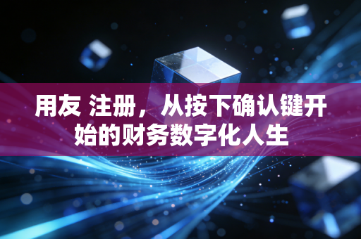 用友 注册，从按下确认键开始的财务数字化人生