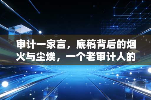 审计一家言，底稿背后的烟火与尘埃，一个老审计人的碎碎念