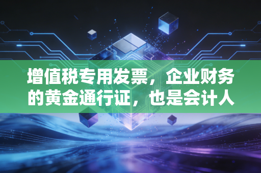 增值税专用发票，企业财务的黄金通行证，也是会计人手里的烫手山芋