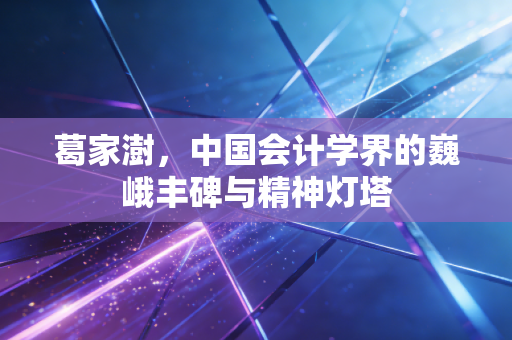 葛家澍，中国会计学界的巍峨丰碑与精神灯塔