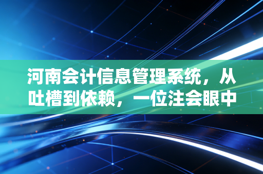 河南会计信息管理系统，从吐槽到依赖，一位注会眼中的数字化变迁