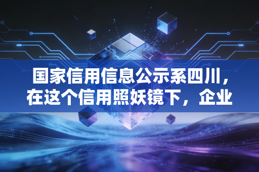 国家信用信息公示系四川，在这个信用照妖镜下，企业的底牌无处遁形