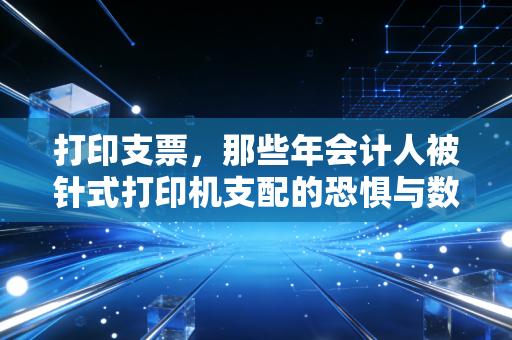 打印支票，那些年会计人被针式打印机支配的恐惧与数字化转型的阵痛