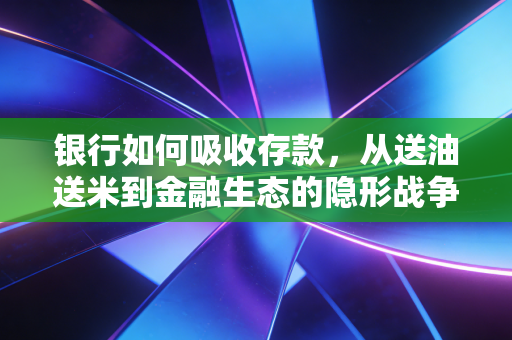 银行如何吸收存款，从送油送米到金融生态的隐形战争