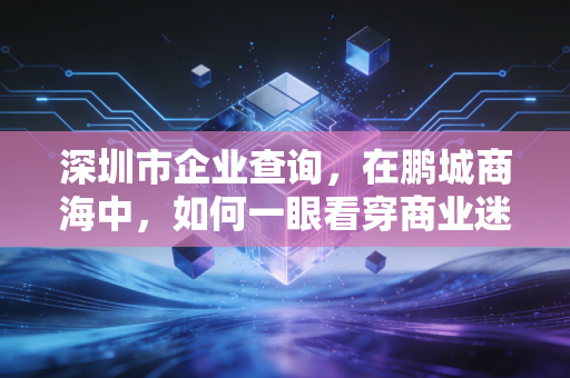 深圳市企业查询,在鹏城商海中,如何一眼看穿商业迷雾?