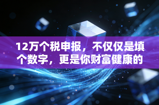 12万个税申报，不仅仅是填个数字，更是你财富健康的年度体检