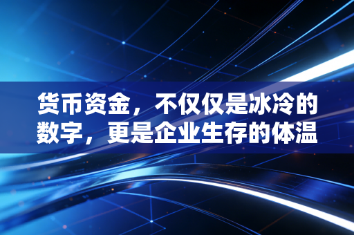 货币资金,不仅仅是冰冷的数字,更是企业生存的体温计