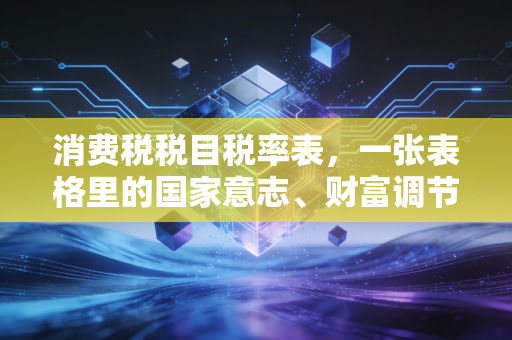 消费税税目税率表，一张表格里的国家意志、财富调节与生活成本