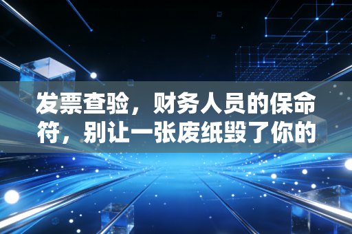 发票查验,财务人员的保命符,别让一张废纸毁了你的职业生涯