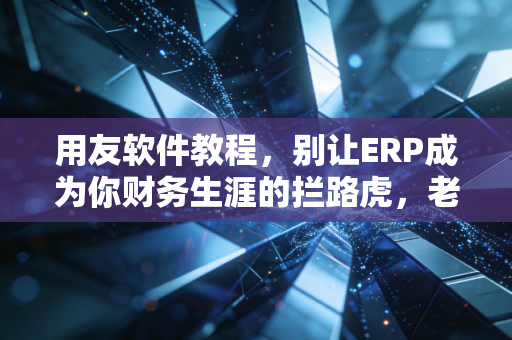 用友软件教程,别让ERP成为你财务生涯的拦路虎,老会计带你避坑指南