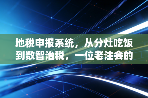地税申报系统,从分灶吃饭到数智治税,一位老注会的进阶血泪史