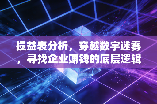 损益表分析，穿越数字迷雾，寻找企业赚钱的底层逻辑