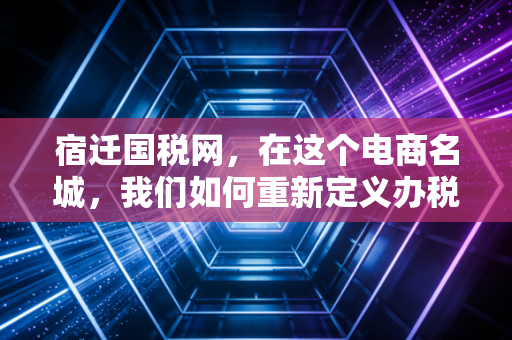 宿迁国税网，在这个电商名城，我们如何重新定义办税的体验？
