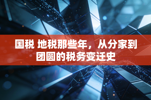 国税 地税那些年，从分家到团圆的税务变迁史