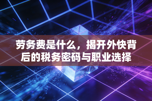 劳务费是什么，揭开外快背后的税务密码与职业选择