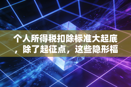 个人所得税扣除标准大起底，除了起征点，这些隐形福利你真的都用上了吗？